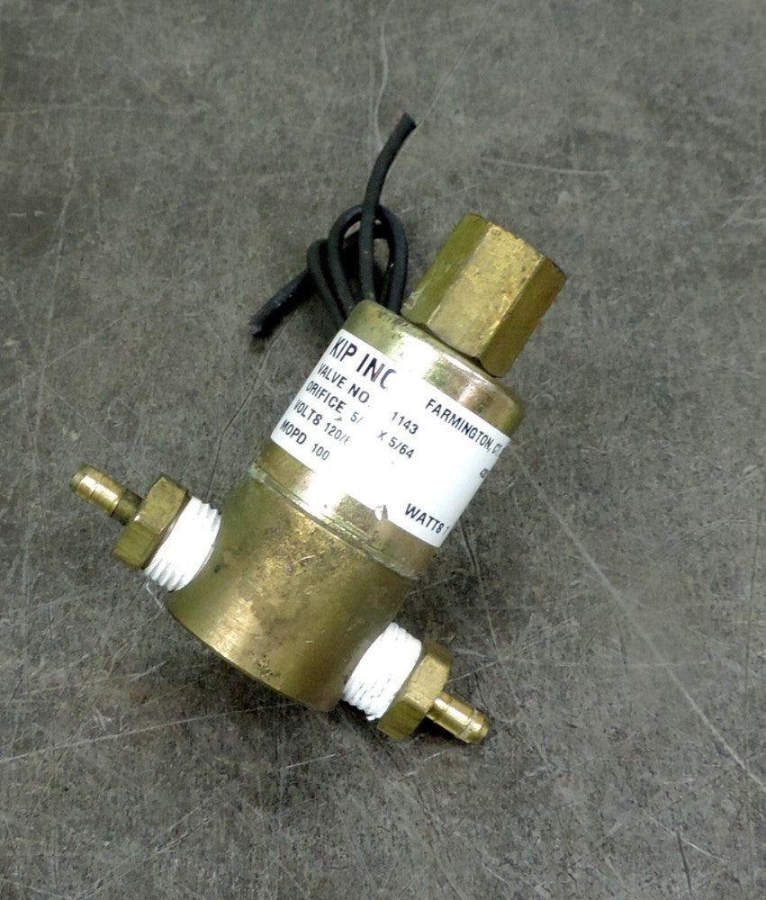 Kip Norgren 351143 Brass Direct Acting Solenoid Valve 120/60 Volts 7 Watts