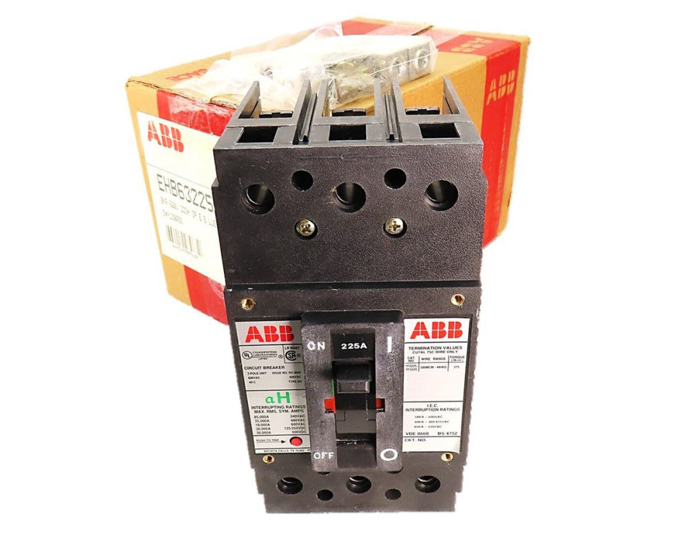 ABB EHB63225L 225 Amp Circuit Breaker 3 Pole 600V   *USA SELLER* NEW IN BOX