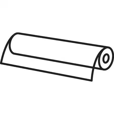 Zoro Select G15-2F-6X25 White Ptfe Film Stock 25 Ft. L X 6" W X 0.002" Thick