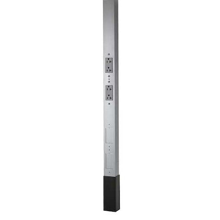 Hubbell Wiring Device-Kellems Hblppo12aal Alum Service Pole,Gray,Includes