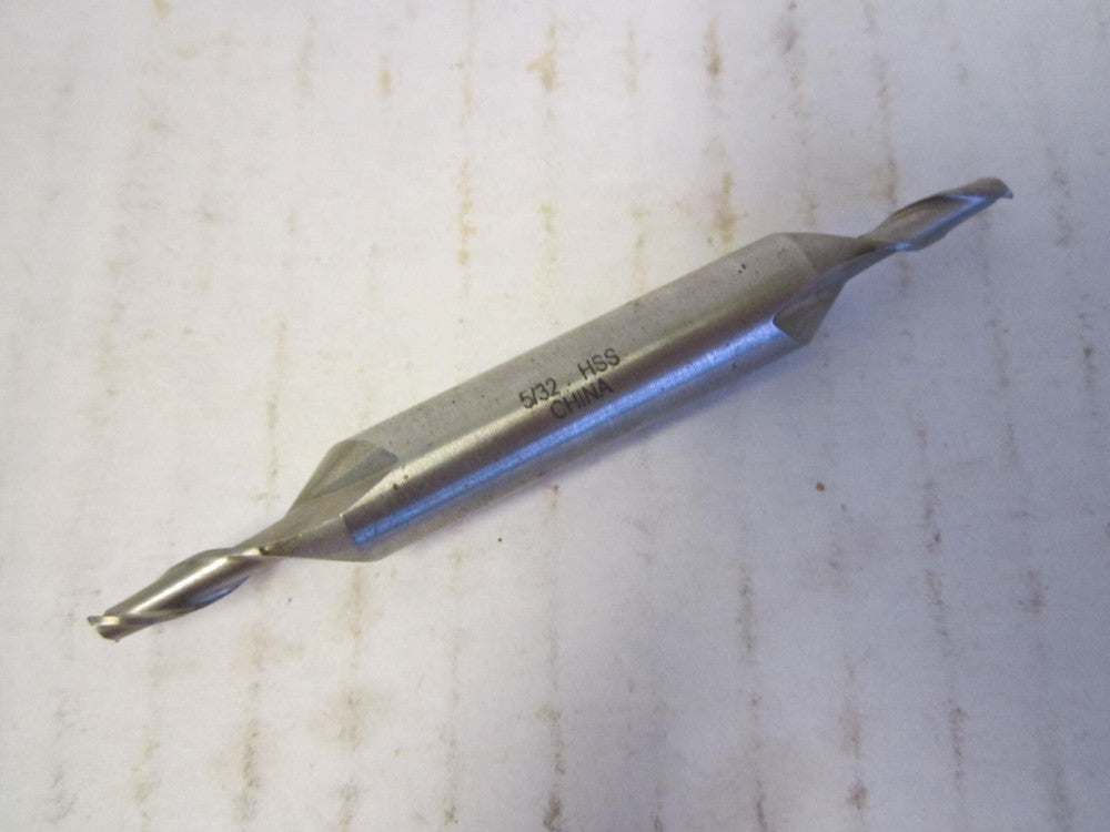 (10812050) 5/32" x 3/8" OAL Square Double End 2-Flute HSS Endmill New