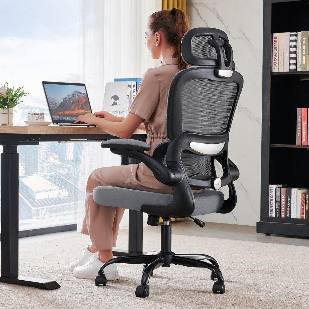 Office Chair Ergonomic Desk Chair, 330 LBS Home Mesh Office Desk Chairs with ...