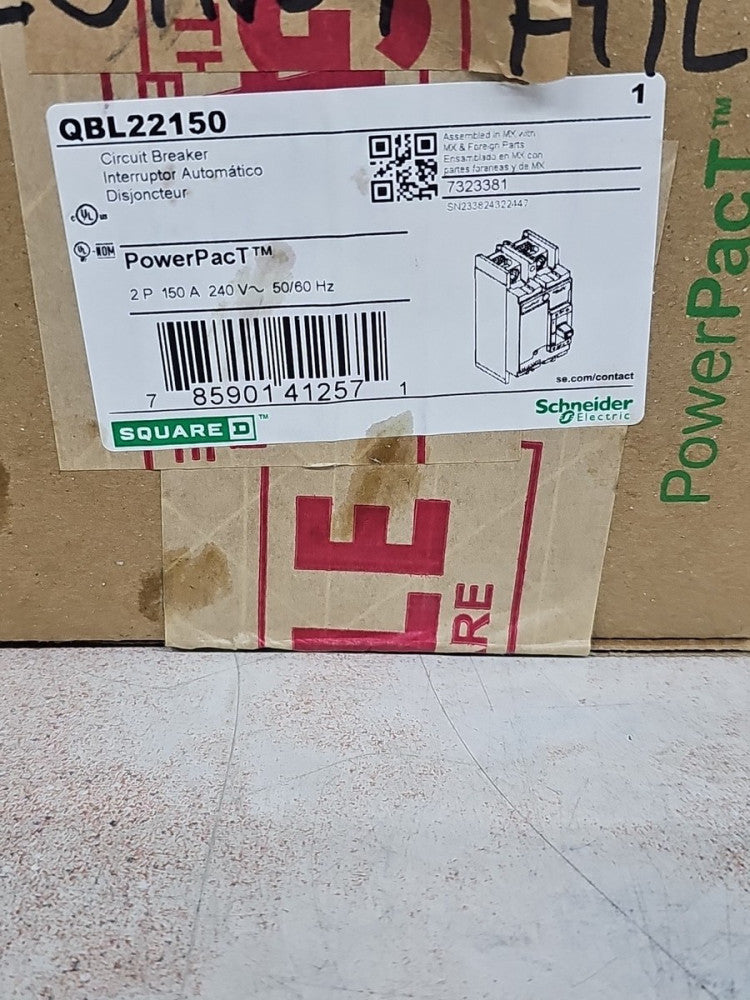 Square D QBL22150 New 150A 2 poles Breaker Brand NTO