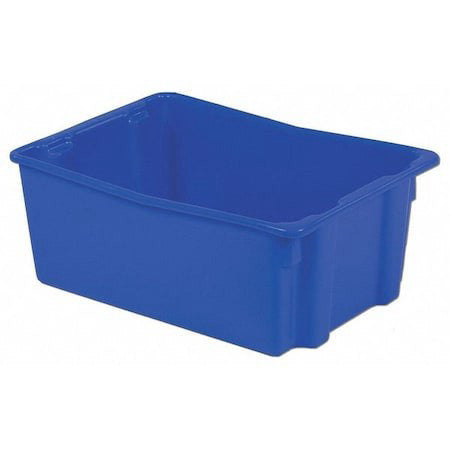 Lewisbins Sn2618-10 Blue Hang & Stack Storage Bin, Plastic, Blue, 10 1/2 In H,