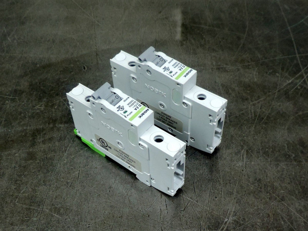 Noark 1 Pole Circuit Breaker  B1H1D2  Lot of (2)