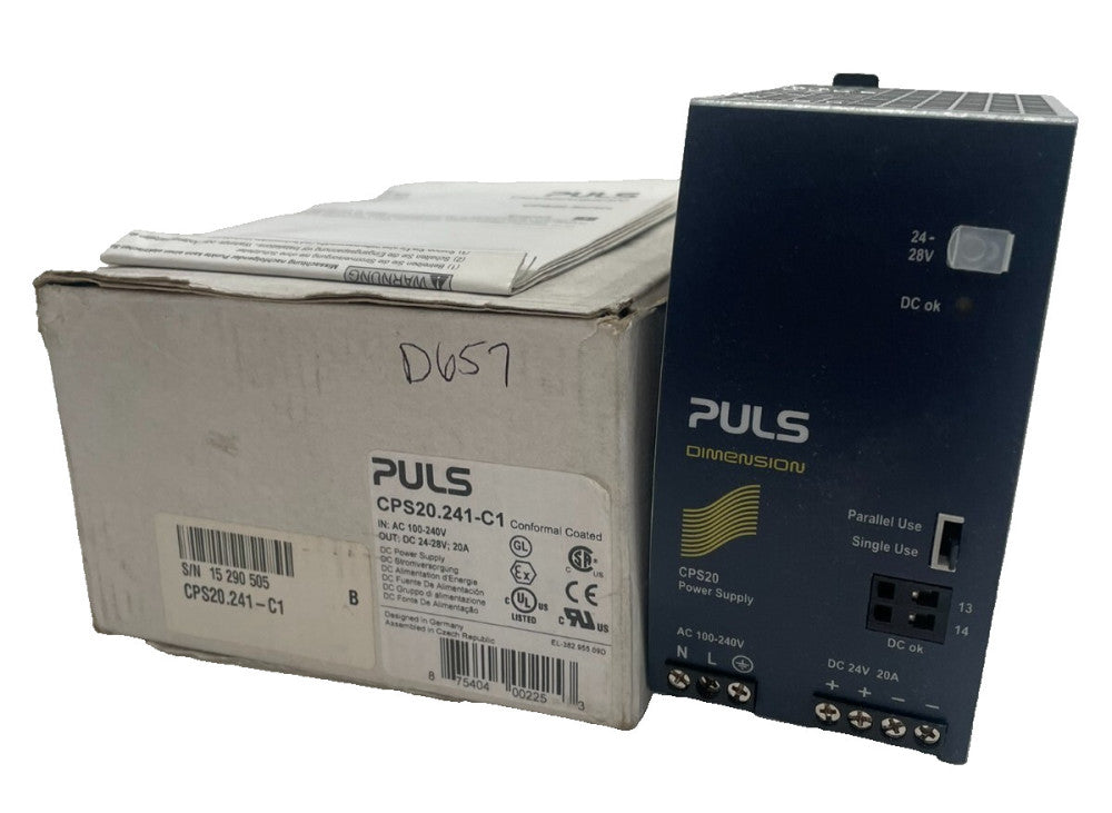 NEW PULS CPS20.241-C1 POWER SUPPLY 100-240V CPS20241C1