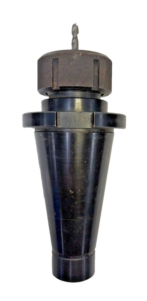 BEAVER #50 NMTB END MILL TOOL HOLDER W/ DRILL BIT, 2-FLUTE, MODEL 6213CE2