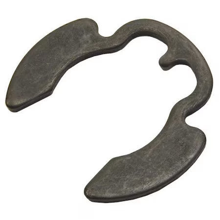 Zoro Select Po-75St Pa External-E E-Clip, Steel, Black Phosphate Finish, 50 Pk