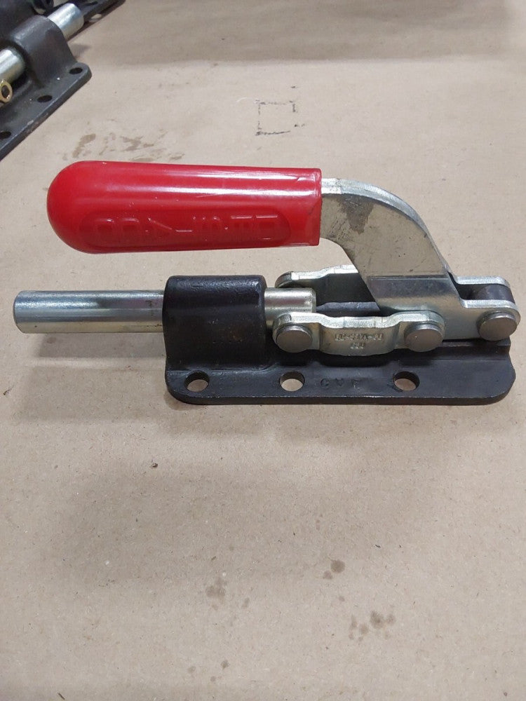 Destaco Toggle Clamp Flanged Base with Lever Steel Red/Black 2500 630-R E123
