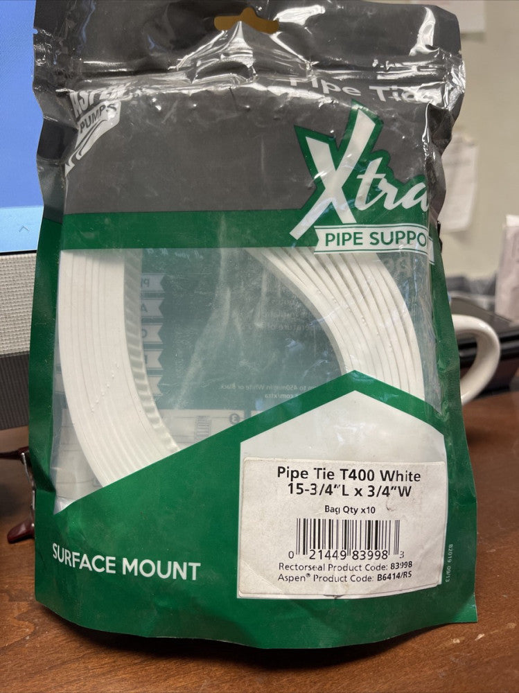 (10 PC LOT) ASPEN XTRA Rectorseal 83998 Aspen Xtra Pipe Tie, LDPE *SHIPS FREE*