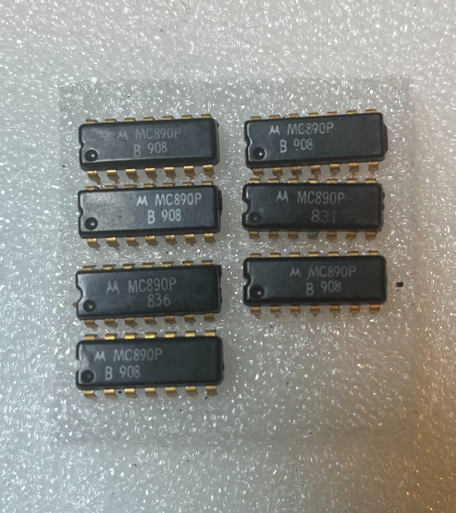 7 pcs Motorola MC890P RTL Dual JK Flip Flop Gold Pins