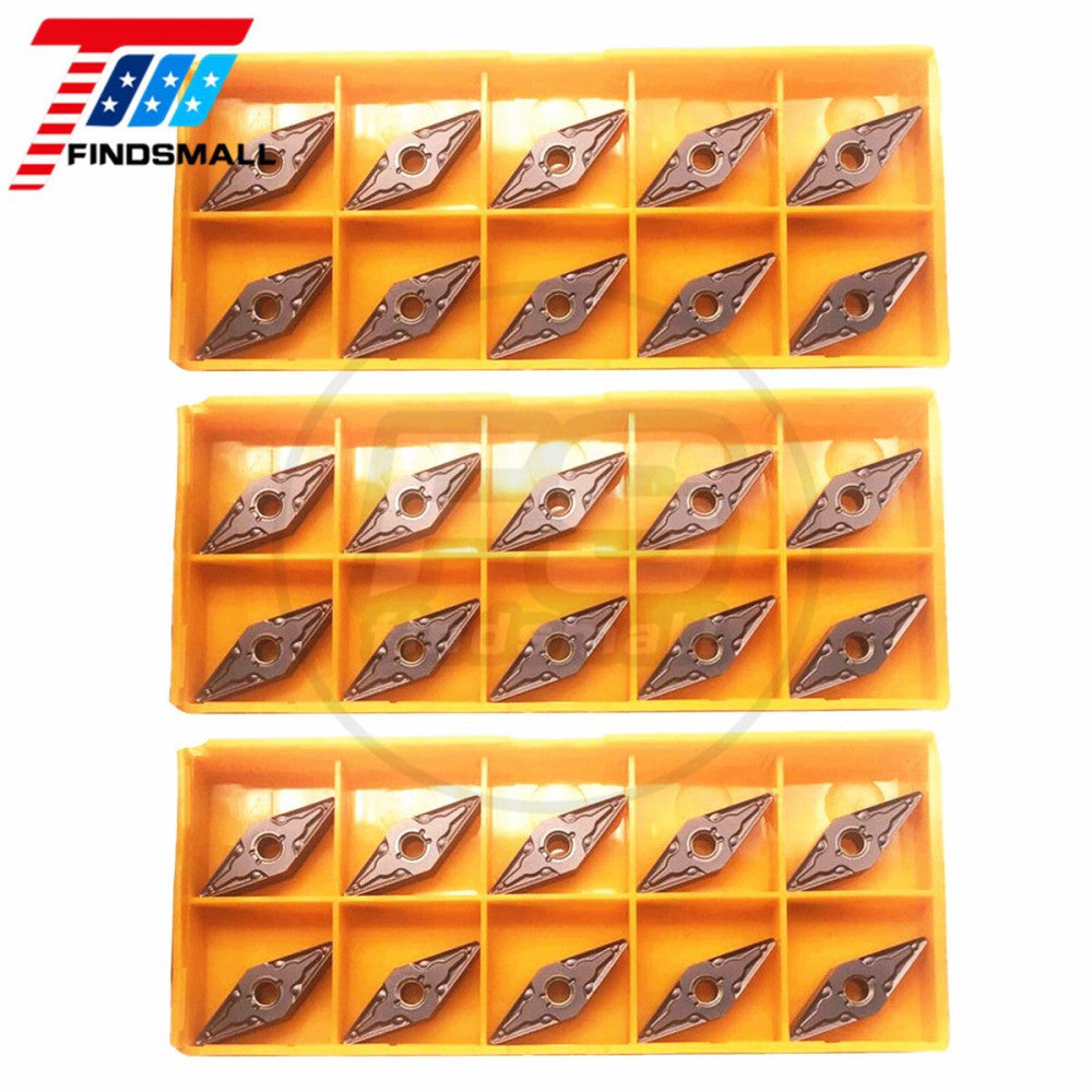 30pcs VNMG160408-MA VNMG332 Carbide Turning Inserts Lathe Milling Blades