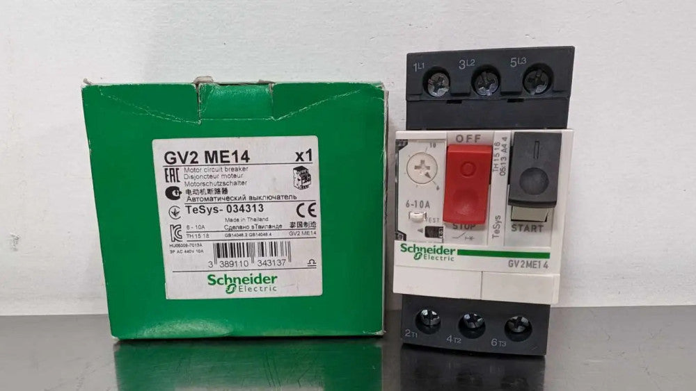 Schneider Electric GV2ME14 Motor Circuit Breaker GV2 ME14 6-10A 440VAC 10A