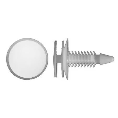 Zoro Select 9861Pk Push-In Rivet, Dome Head, 6 Mm Dia., 24 Mm L, Nylon Body, 50