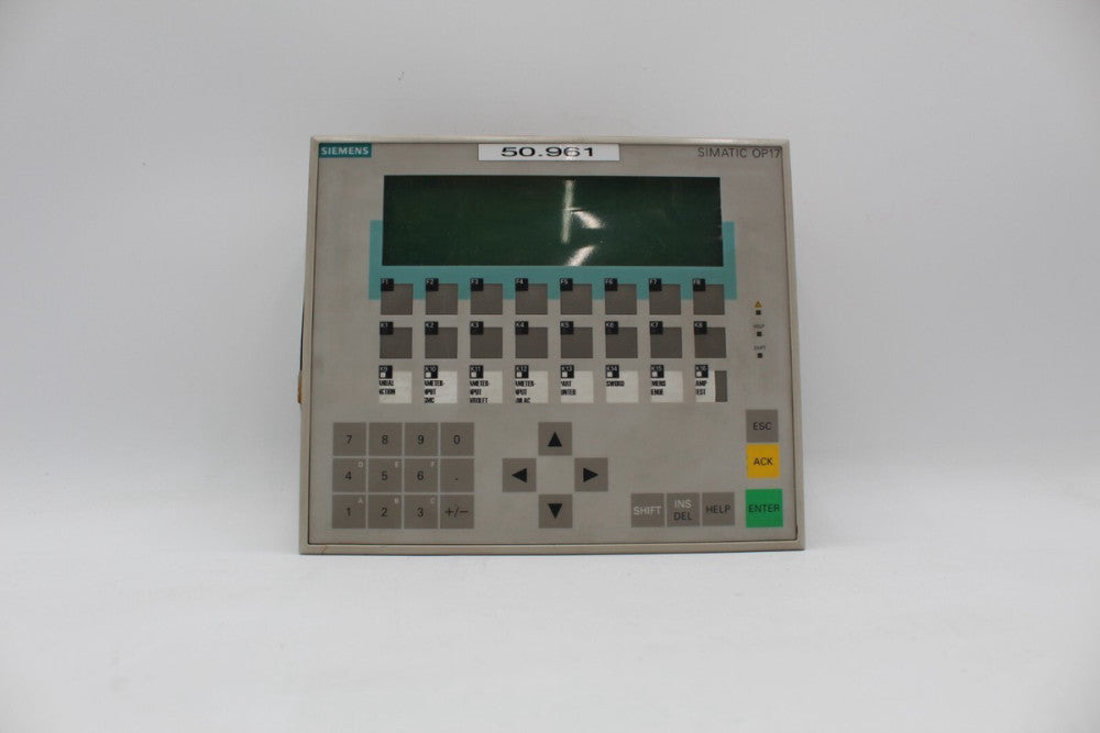 Siemens 6AV3 617-1JC20-0AX1 Operator Panel (Cracked Case)