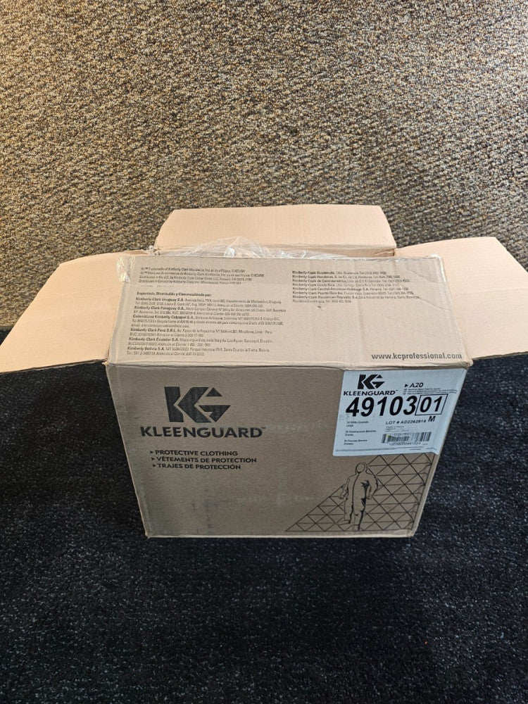 (QTY 24) KleenGuard 49103 A20 Large Breathable Particle Protection Coveralls