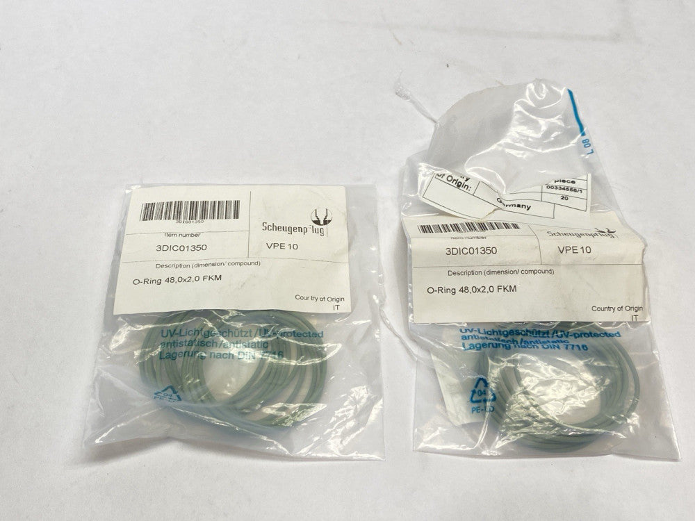 Scheugenpflug 3DIC01350 O-Ring VPE 10 48,0 x 2,0 FKM LOT OF 19