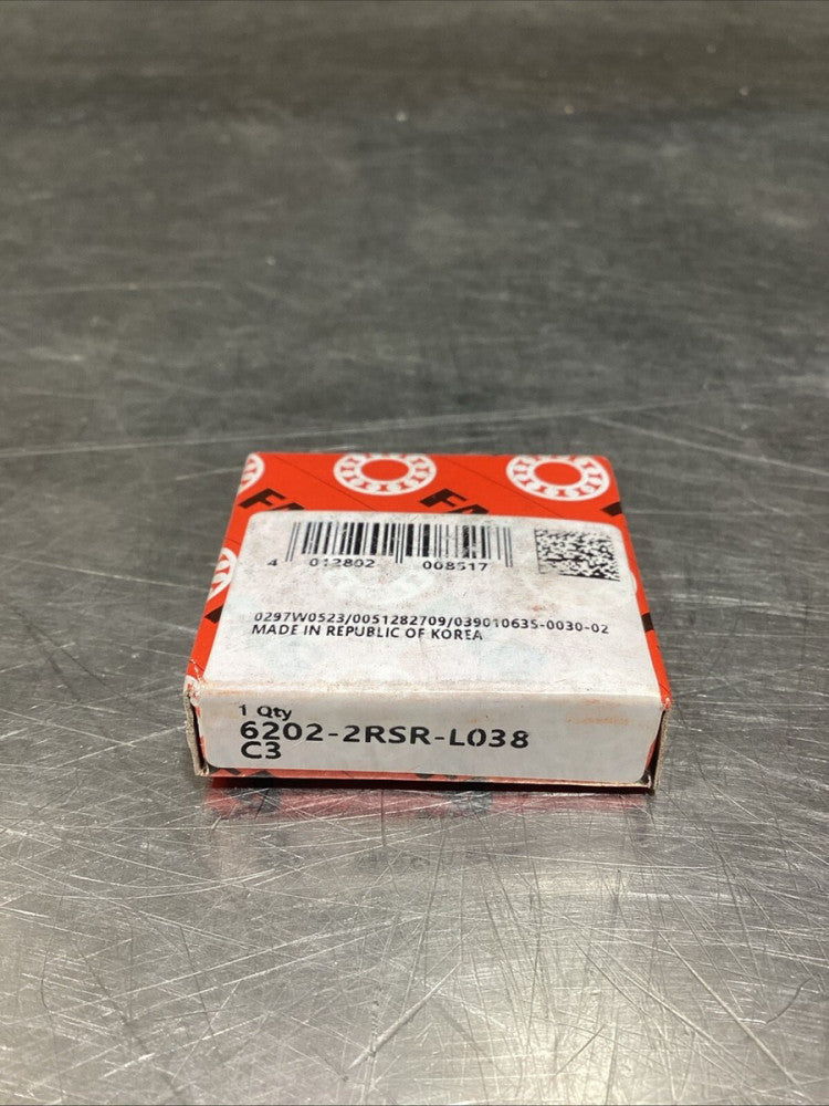 FAG 6202-2RSR-L038 C3 Deep Groove Ball Bearing, NOS