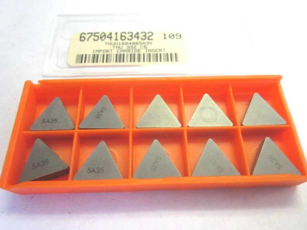 TNU 322 C6 Carbide Turning Inserts C6 Pack Of 10
