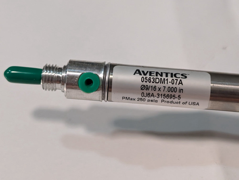 Aventics 0563DMI-07A Compact Pneumatic Actuator Cylinder, 9/16"x7" Stainless Stl