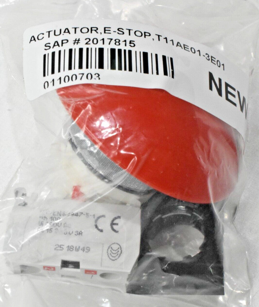 Baco Controls T11AE01-3E01 Red Mushroom Momentary E-Stop Pushbutton Switch New