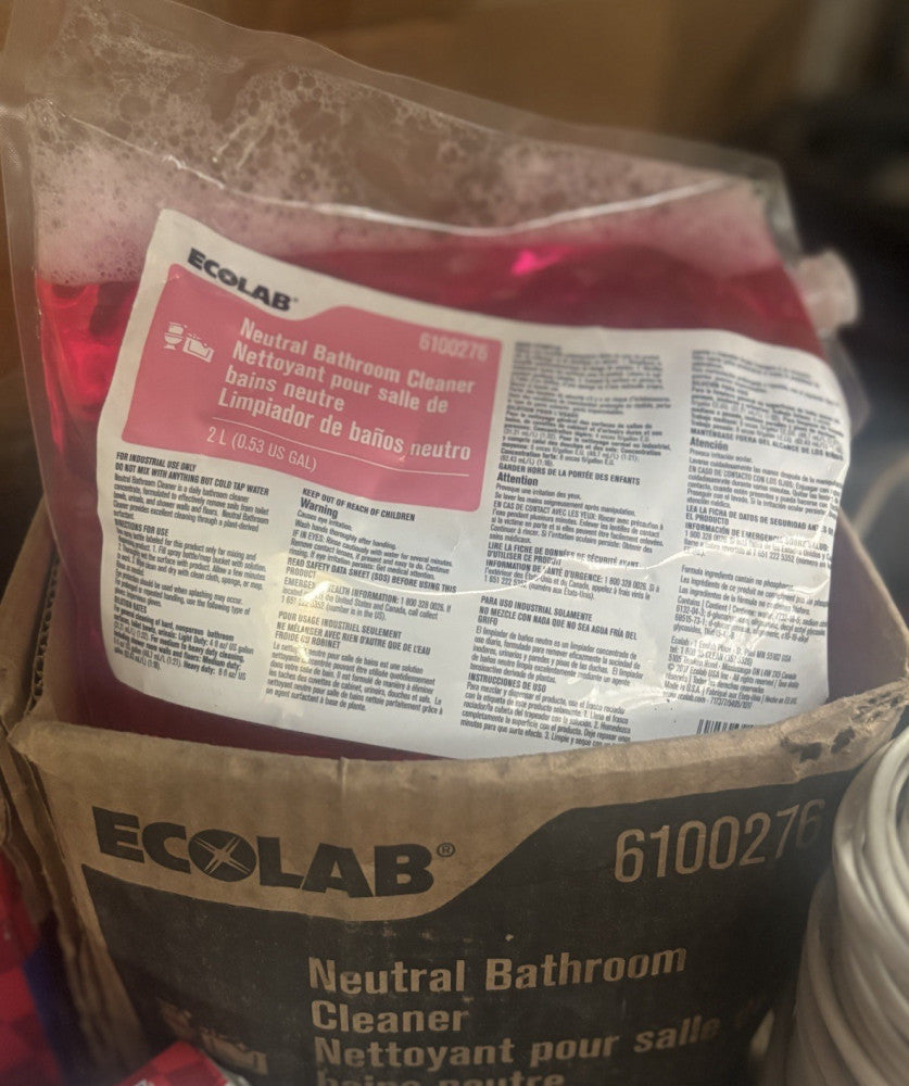 NEW ECOLAB 66 Heavy Duty Alkaline Bathroom Cleaner 6100276