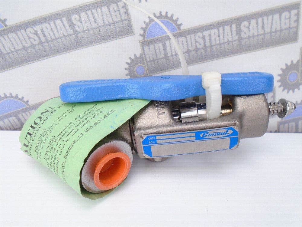 CONVAL - 12G2-S053D-1137 - 1/2" - Y Stainless Socket Weld Globe Valve - 3705 WOG