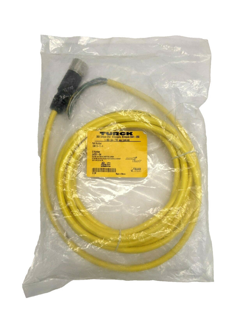 Turck CKM 19-11-5 Single-Ended Multifast Sensor Cable U4701-54