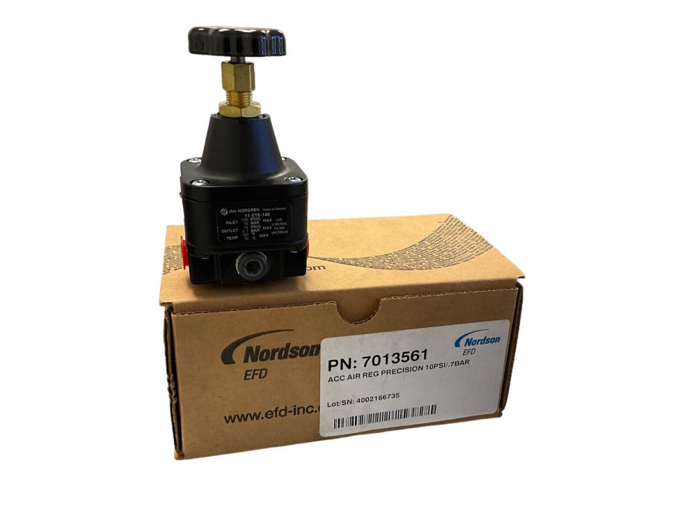 NORDSON 7013561, 11-018-146 Precision Regulator IN 150 PSIG OUT 10 PSIG 1/4"