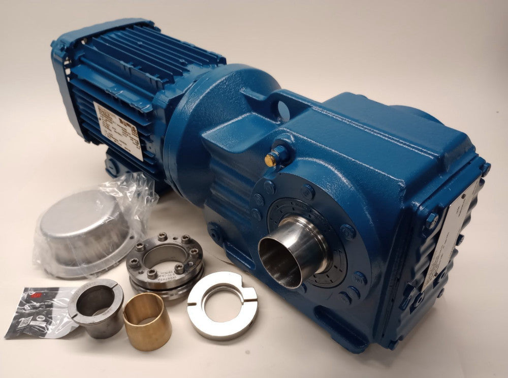 SEW EuroDrive KT47-DRN80M4/DH-8.56 Gear Motor 3ph 1hp 1751/205rpm Ratio 8.56:1