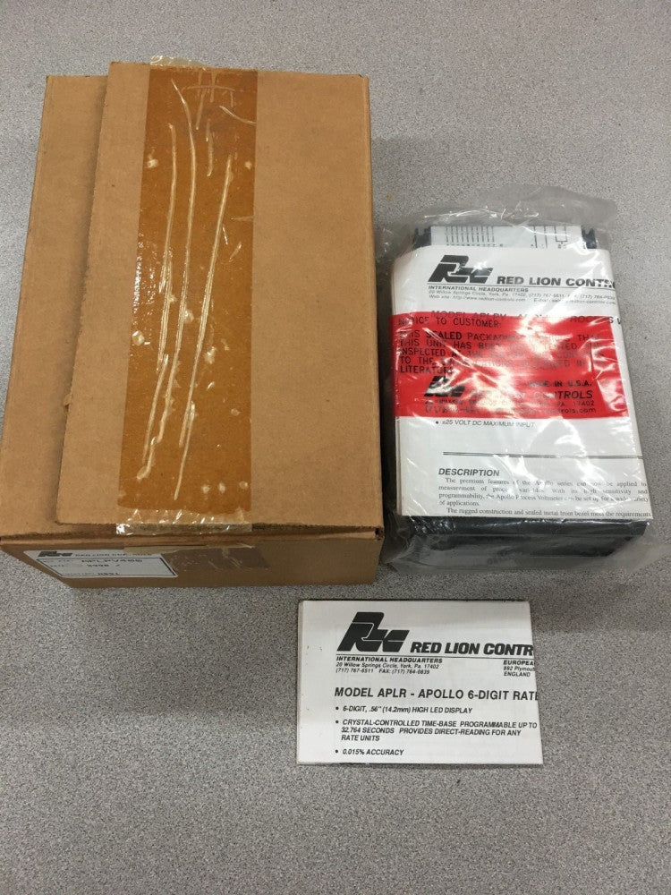 NEW IN BOX RED LION CONTROLS PANEL METER APLPV400 VOLT METER