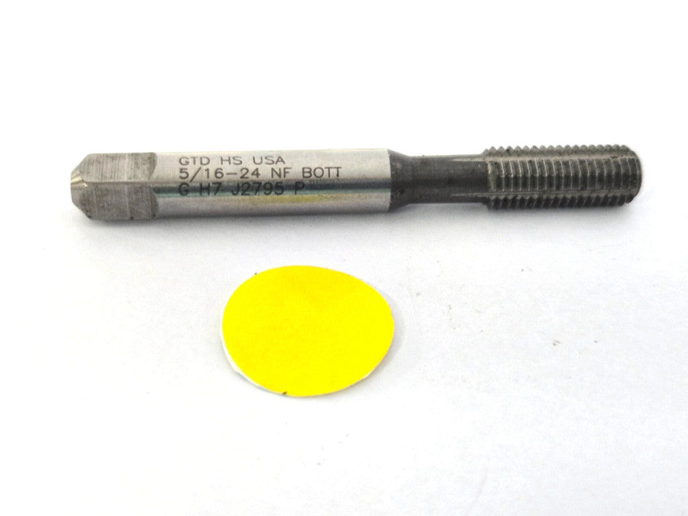 GTD STRAIGHT FLUTE TAP*BOTTOMING CHAMFER* #5/16-24