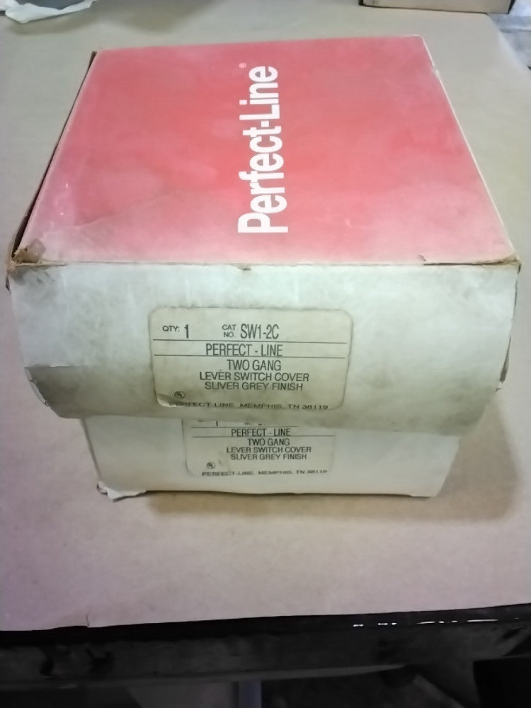 American Electric Perfect Line Two Gang Lever Switch Cover SW1-2C