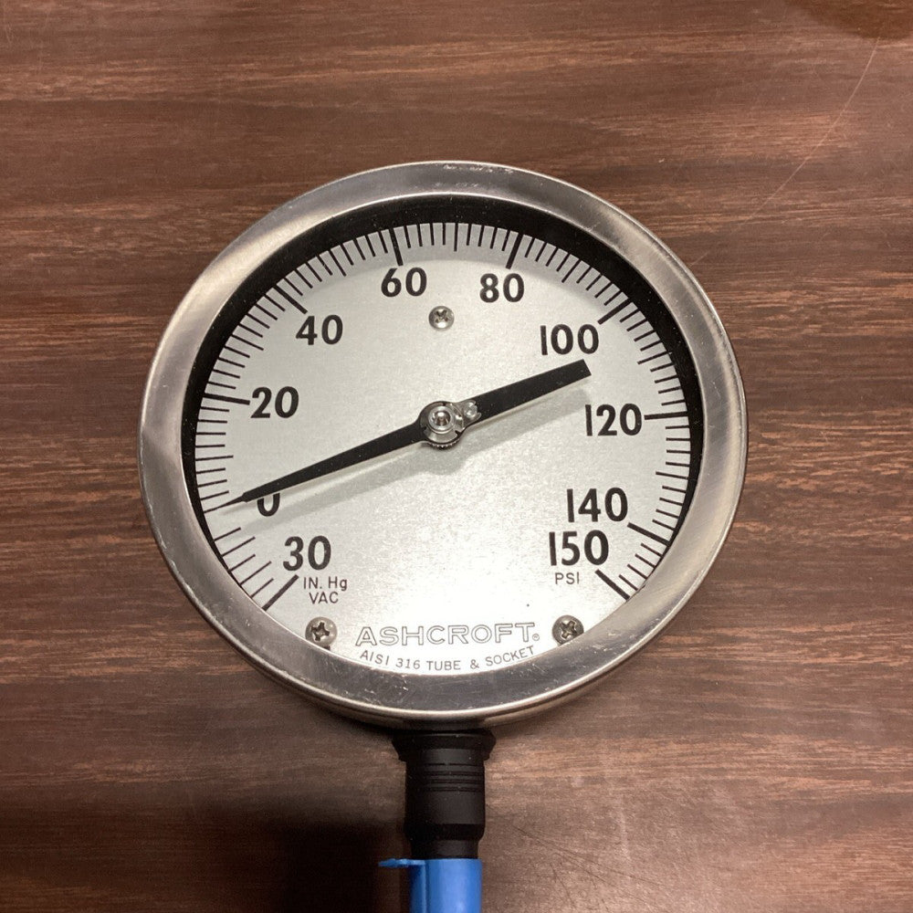 ASHCROFT Q-586 30-150psi Brass Socket Gauge