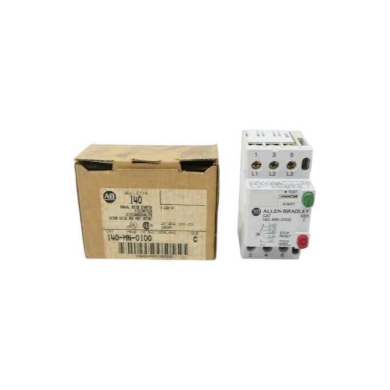 ALLEN BRADLEY 140-MN-0100 SER. C 0.63-1A (BR/WH) NSMP