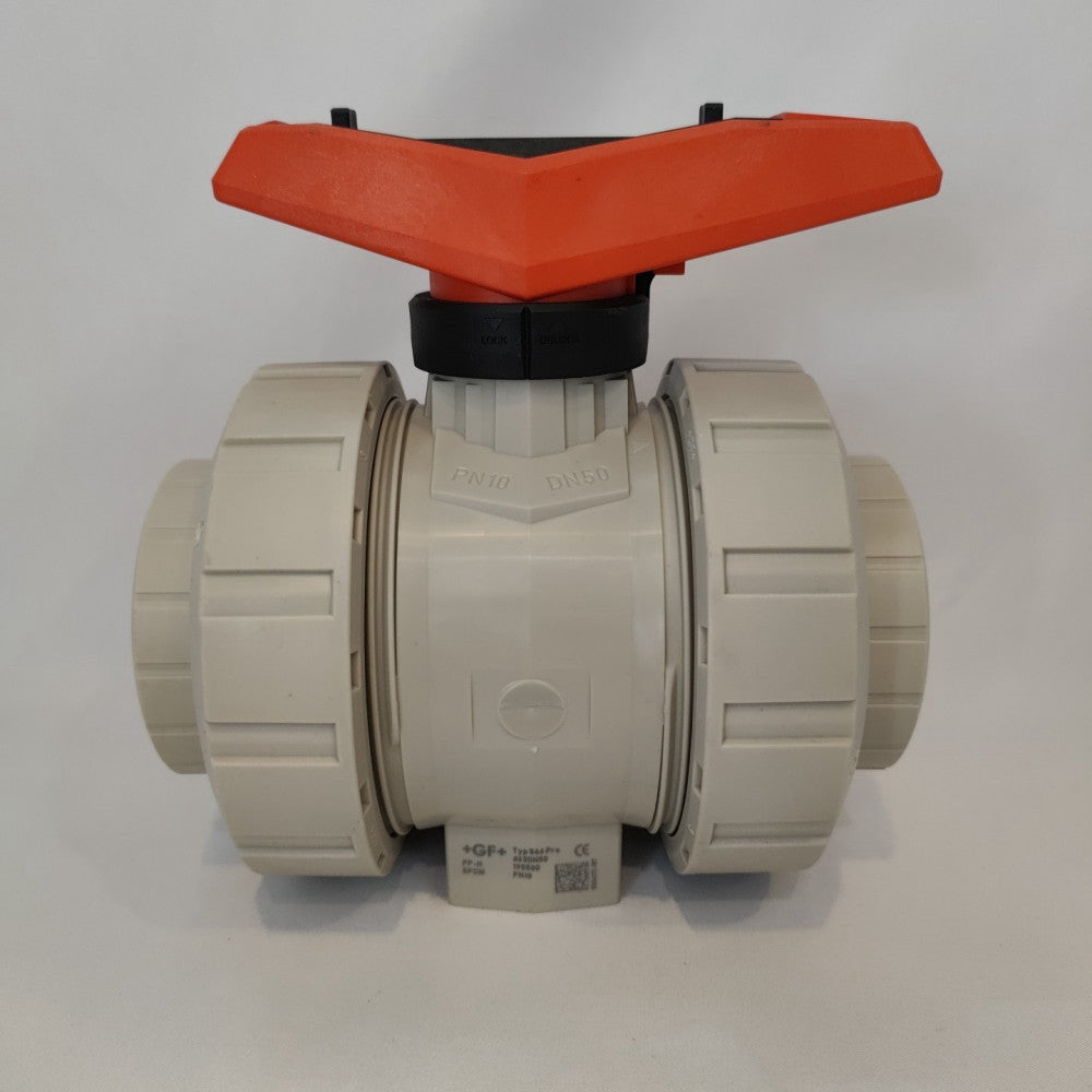 +GF+ Georg Fischer Type 546 Pro d63DN50 Socket Ball Valve. 167 546 407 PN10 PP-H