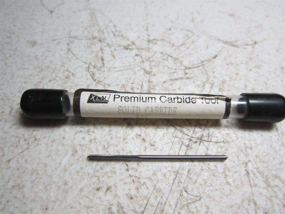 XLN Premium Carbide Tool 0.071 Diam 4 Flute Straight Flute Solid Carbide Reamer