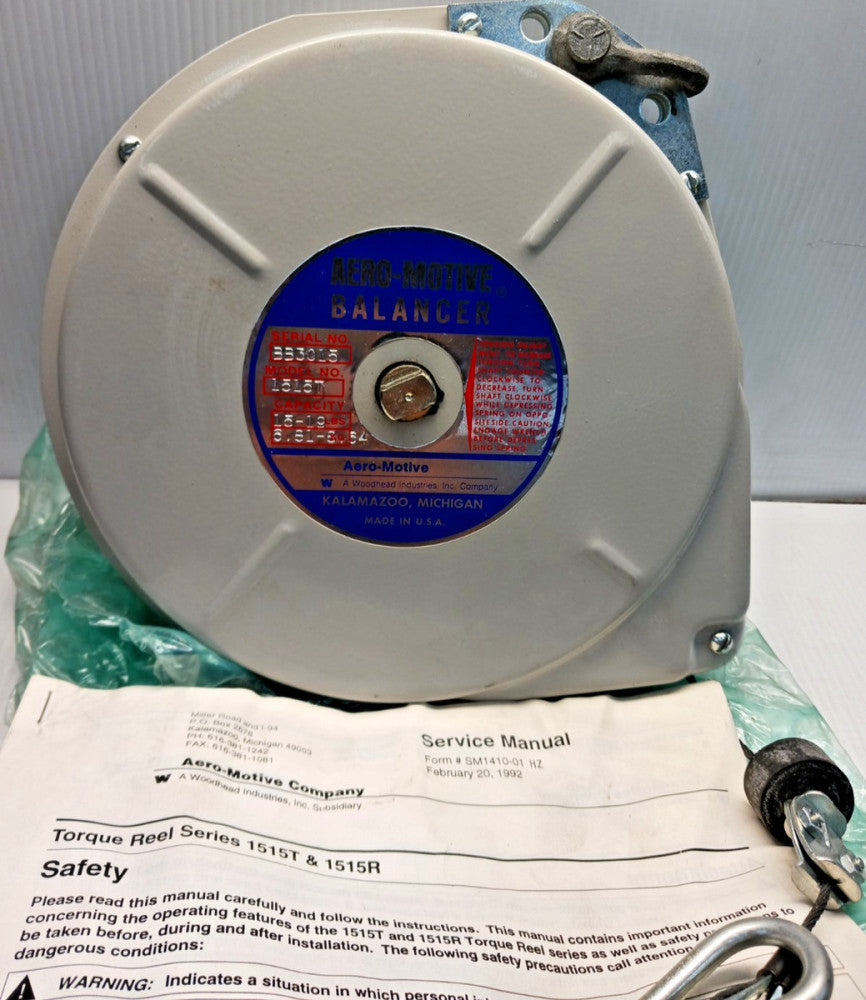 New Aero-Motive Balancer 1515T  Torque Reel 15 - 19 Lb Capacity