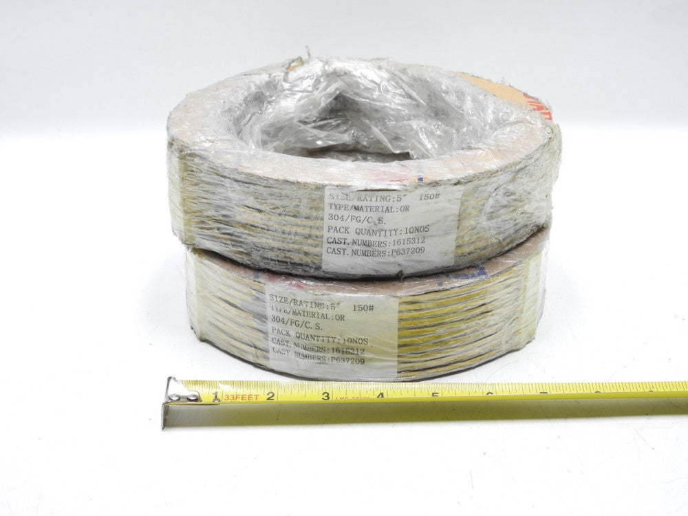 (20pcs) Wirewound Gasket 5" 150# 304/FG C.S. 1615312 P63209 