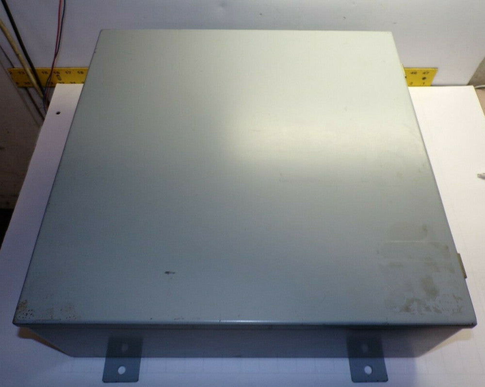 WIEGMANN 20"x20"x7" WALL MOUNT ELECTRICAL ENCLOSURE WITH BACKPLATE (NO CUT OUTS)
