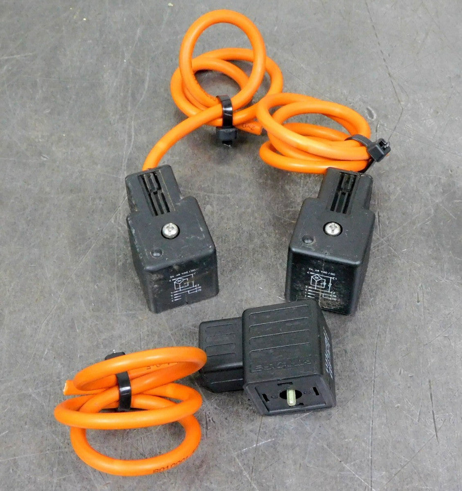 Escha  Solenoid Valve Connector 24-48 V AC/DC Lot of Three (3)