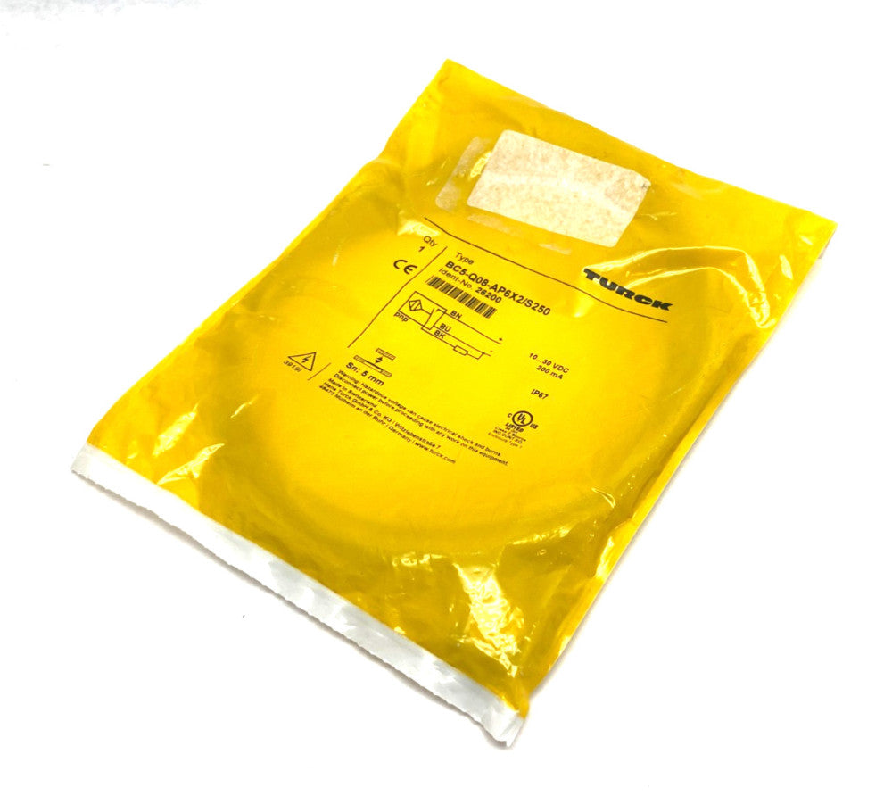 Turck BC5-Q08-AP6X2/S250 Rectangular Capacitive Sensor 5mm Sn, 10-30VDC 26200