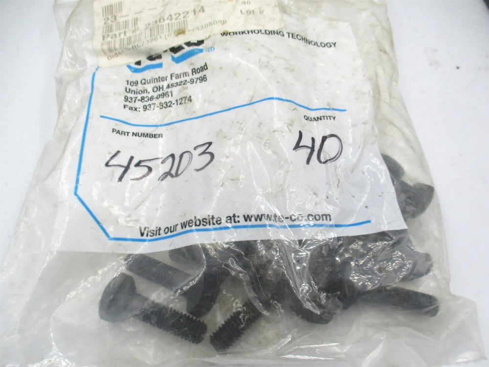 TE-CO (45203) 3/8-16 Medium Carbon Steel Black Oxide Tugger T-Slot Bolts -Qty 15