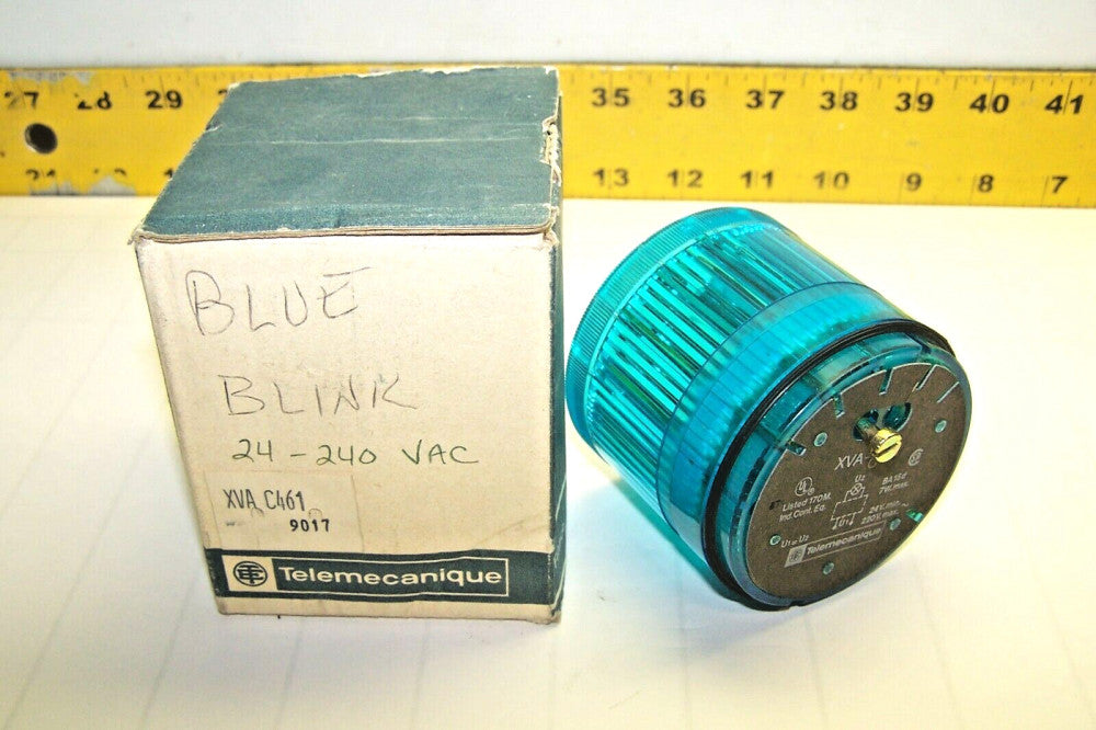 New Telemecanique Flashing Blue Stack Light 7 Watt 240 VAC  XVAC461