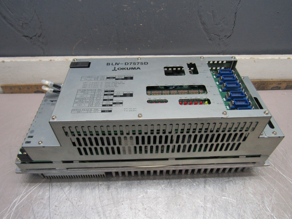 OKUMA BLIV-D7575D / U0532-0006-001-11 SERVO DRIVE NICE USED TAKEOUT !! M/OFFER!!