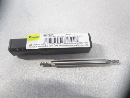 (723-4342) 7/64" x 9/32" x 3/16" x 2-5/8" OAl Cobalt 4 Flute Square End Mill