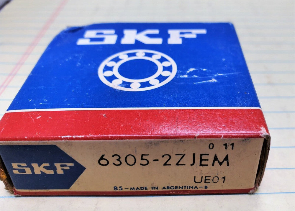 SKF 6305 2ZJEM DEEP GROOVE BALL BRG 25MM X 62MM X 17MM 2 METAL SHIELDS [OF40]