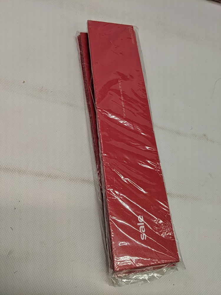 Clearance/Sale Red Display Tags Sign Sign 11"X3"  Lot Of 50