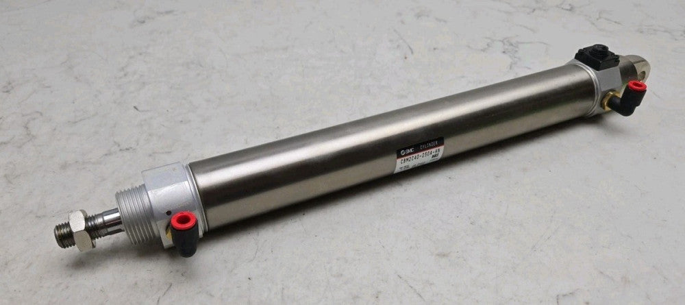 Smc CBM2C40-250A-HN Pneumatic Cylinder End Lock 40mm Bore 250mm Stroke 145 Psi 