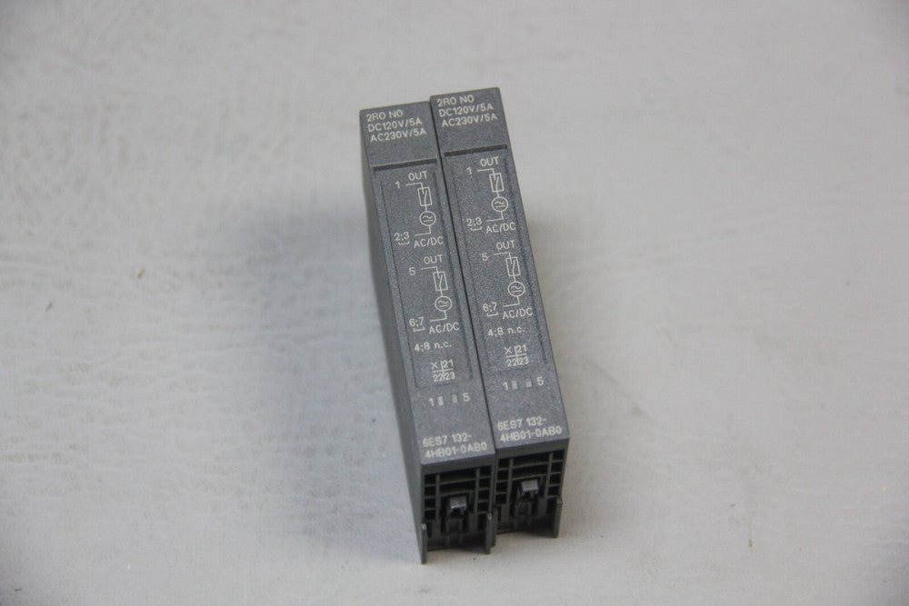 LOT OF 2 SIEMENS S7 ELECTRONIC MODULES 6ES7 132-4HB01-0AB0